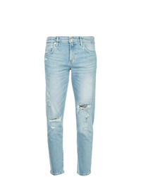 Женские голубые рваные джинсы от Agolde