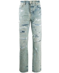 Мужские голубые рваные джинсы от Amiri