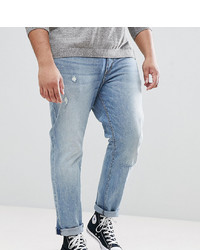 Мужские голубые рваные джинсы от ASOS DESIGN