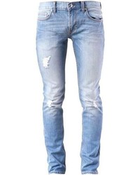 Мужские голубые рваные джинсы от BLK DNM