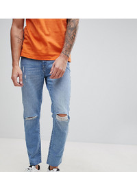 Мужские голубые рваные джинсы от Brooklyn Supply Co.