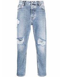 Мужские голубые рваные джинсы от Calvin Klein Jeans