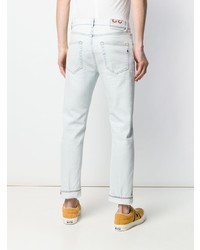 Мужские голубые рваные джинсы от Dondup