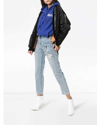 Женские голубые рваные джинсы от Ksubi