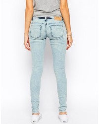 Женские голубые рваные джинсы от Only