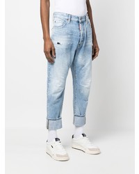 Мужские голубые рваные джинсы от DSQUARED2