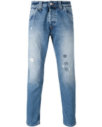 Мужские голубые рваные джинсы от Cycle