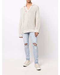 Мужские голубые рваные джинсы от Represent