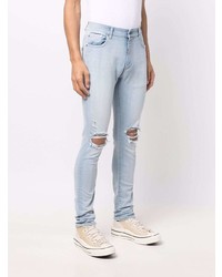 Мужские голубые рваные джинсы от Represent