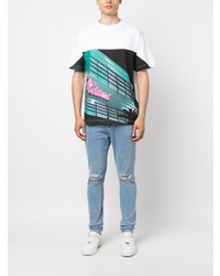 Мужские голубые рваные джинсы от Represent