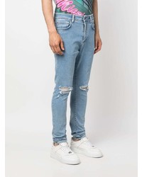 Мужские голубые рваные джинсы от Represent