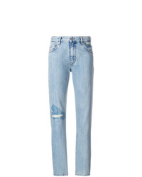 Женские голубые рваные джинсы от Diesel