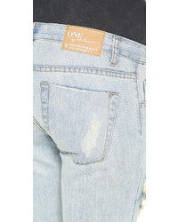 Женские голубые рваные джинсы от One Teaspoon