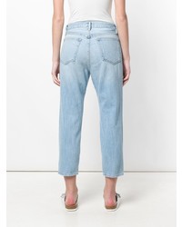 Женские голубые рваные джинсы от Frame Denim