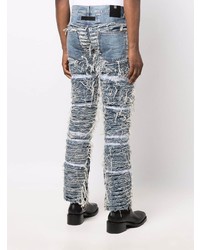 Мужские голубые рваные джинсы от 1017 Alyx 9Sm