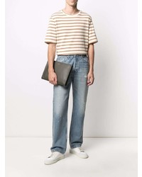 Мужские голубые рваные джинсы от Sandro Paris
