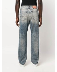 Мужские голубые рваные джинсы от Diesel