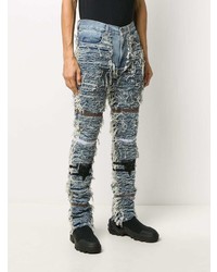 Мужские голубые рваные джинсы от 1017 Alyx 9Sm