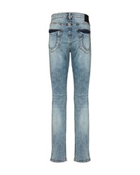 Мужские голубые рваные джинсы от True Religion