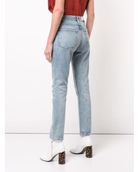 Женские голубые рваные джинсы от RE/DONE