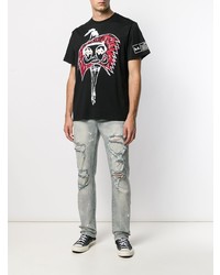 Мужские голубые рваные джинсы от Haculla