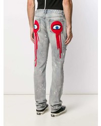 Мужские голубые рваные джинсы от Haculla