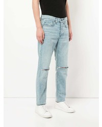 Мужские голубые рваные джинсы от rag & bone