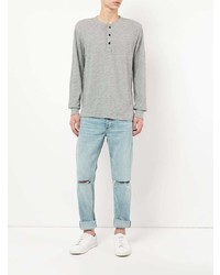 Мужские голубые рваные джинсы от rag & bone