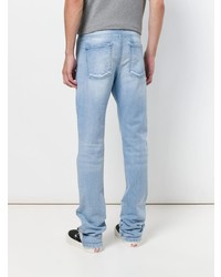 Мужские голубые рваные джинсы от Mjb