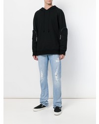 Мужские голубые рваные джинсы от Mjb