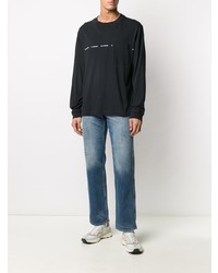 Мужские голубые рваные джинсы от Acne Studios