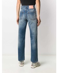 Мужские голубые рваные джинсы от Acne Studios