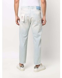 Мужские голубые рваные джинсы от Golden Goose