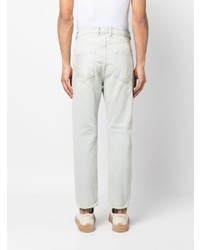 Мужские голубые рваные джинсы от Golden Goose