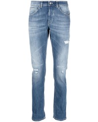 Мужские голубые рваные джинсы от Dondup