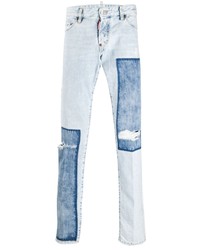 Мужские голубые рваные джинсы от DSQUARED2
