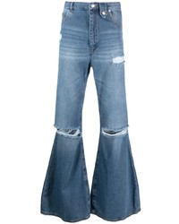 Мужские голубые рваные джинсы от EGONlab