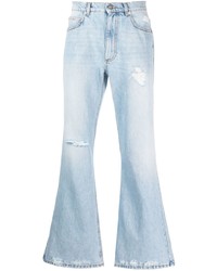 Мужские голубые рваные джинсы от ERL