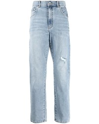 Мужские голубые рваные джинсы от FIVE CM
