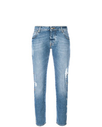 Женские голубые рваные джинсы от Gaelle Bonheur