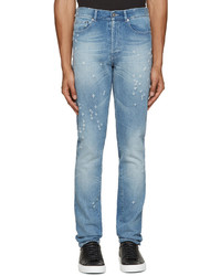 Мужские голубые рваные джинсы от Givenchy