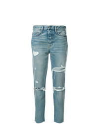 Женские голубые рваные джинсы от Grlfrnd