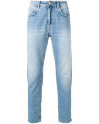 Мужские голубые рваные джинсы от Haikure