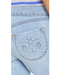 Женские голубые рваные джинсы от Siwy