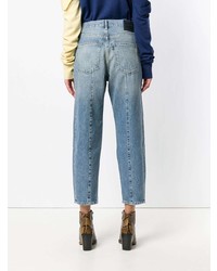 Женские голубые рваные джинсы от Levi's