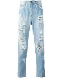 Мужские голубые рваные джинсы от Iceberg