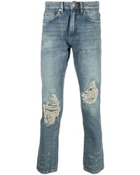 Мужские голубые рваные джинсы от IRO