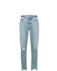 Женские голубые рваные джинсы от IRO