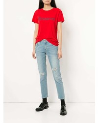 Женские голубые рваные джинсы от Agolde