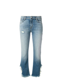 Женские голубые рваные джинсы от J Brand